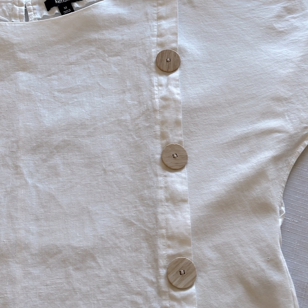 KENSIE LINEN/COTTON TOP - Picture 5 of 12